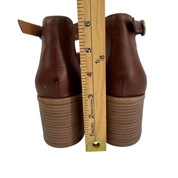 LUCKY BRAND SERENAY LEATHER BLOCK HEELED SANDALS IN BROWN NWOB WOMEN'S SIZE 8 - Picture 14 of 14